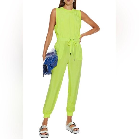 Alice+Olivia Neon Jogger Jumpsuit Size Medium